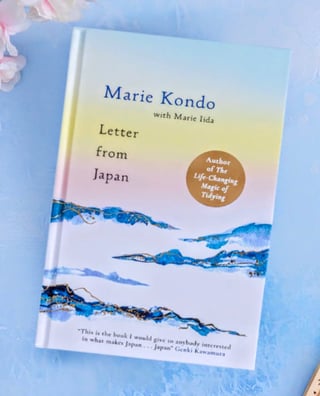 Hardcover book in peaceful pastel colors
